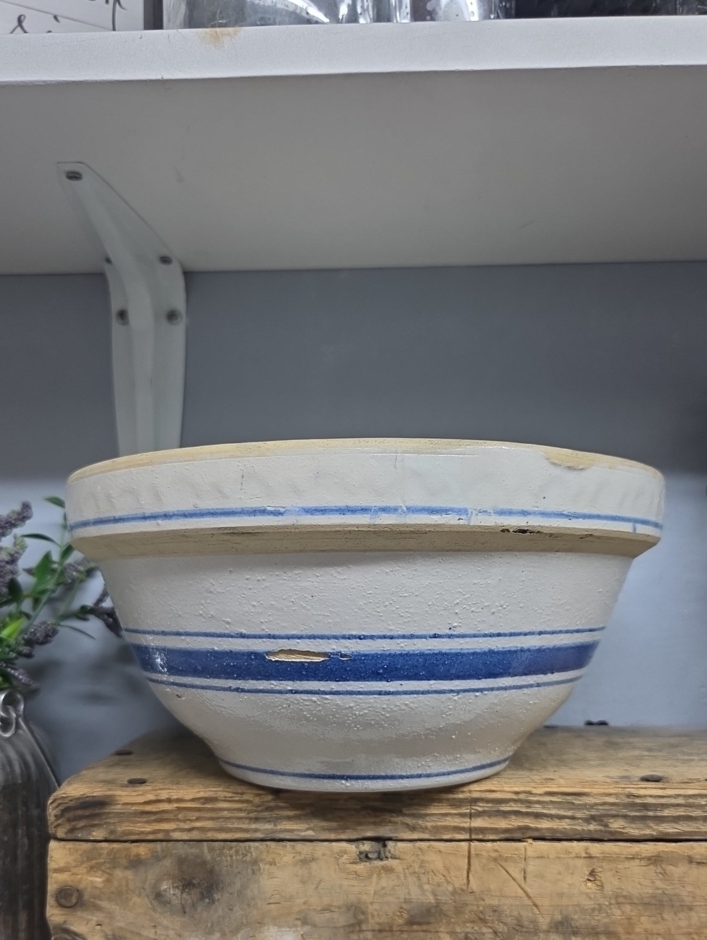 Vintage Stoneware Mixing Bowl
